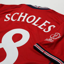 Load image into Gallery viewer, 2002/04 Scholes #8 England Vintage Umbro Away Football Shirt (M) Argentina WC14