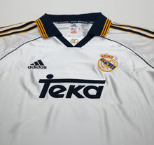 Load image into Gallery viewer, 1998/00 RAUL #7 Real Madrid Vintage Retro adidas Home Football Shirt (M)3