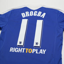 Load image into Gallery viewer, 2011/12 Drogba #11 Chelsea Vintage adidas UCL Home Football Shirt (M)12