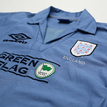 Load image into Gallery viewer, 1998/99 England Vintage Green Flag Umbro Football Training Drill Top (L)4