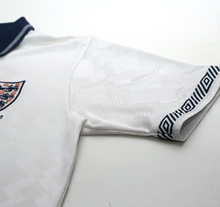 Load image into Gallery viewer, 1990/92 GASCOIGNE #19 England Retro Umbro Home Football Shirt (M) Italia 905