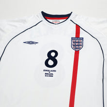Load image into Gallery viewer, 2001/03 Scholes #8 England Vintage Umbro Home Football Shirt (XL) Brazil 2002 WC2