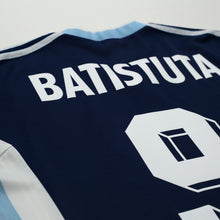 Load image into Gallery viewer, 1998/99 Batistuta #9 Argentina Vintage adidas Away Football Shirt (L) WC 199814