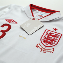 Load image into Gallery viewer, 2012/13 Cole #3 England Vintage Umbro Home Football Shirt (38) 100th Cap BNWT8