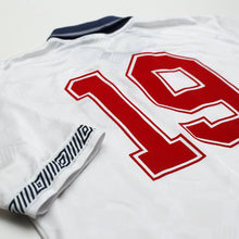 Load image into Gallery viewer, 1990/92 Gascoigne #19 England Retro Umbro Home Football Shirt (L) Italia 9011