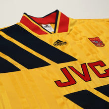 Load image into Gallery viewer, 1993/94 Wright #8 Arsenal Retro adidas Equipment Away Football Shirt (S/M)5