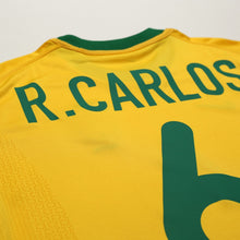 Load image into Gallery viewer, 2000/02 Roberto Carlos #6 Brazil Vintage Nike Home Football Shirt (S/M)12