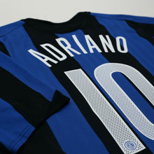 Load image into Gallery viewer, 2005/06 Adriano #10 Inter Milan Vintage Nike Home Football Shirt (L)12