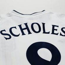 Load image into Gallery viewer, 2001/03 Scholes #8 England Vintage Umbro Home Football Shirt (XL) Brazil 2002 WC13
