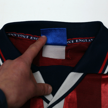 Load image into Gallery viewer, 1997/99 Shearer #9 England Vintage Umbro Away Football Shirt (L) Le Tournoi16