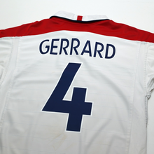 Load image into Gallery viewer, 2003/05 Gerrard #4 England Vintage Umbro Home Football Shirt (M) EURO 200411