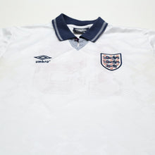 Load image into Gallery viewer, 1990/92 Gascoigne #19 England Retro Umbro Home Football Shirt (L) Italia 903