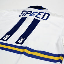 Load image into Gallery viewer, 1993/95 Speed #11 Leeds United Vintage ASICS Home Football Shirt (L)11