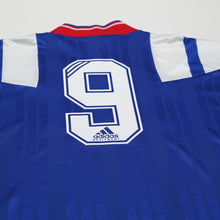 Load image into Gallery viewer, 1992/94 McCoist #9 Rangers Vintage adidas Equipment Home Football Shirt (L)10