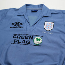 Load image into Gallery viewer, 1998/99 England Vintage Green Flag Umbro Football Training Drill Top (L)2
