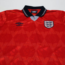 Load image into Gallery viewer, 1990/93 Wright #14 England Vintage Umbro Away Football Shirt (M) US Cup 933