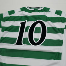 Load image into Gallery viewer, 2001 Moravcik #10 Celtic Umbro Home Football Shirt (XL) Tom Boyd Testimonial9