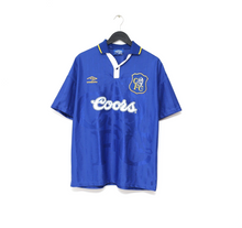 Load image into Gallery viewer, 1995/97 GULLIT #4 Chelsea Vintage Umbro Home Football Shirt (L)