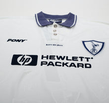 Load image into Gallery viewer, 1995/97 FOX #7 Tottenham Hotspur Vintage PONY Home Football Shirt (L)