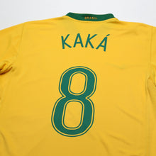 Load image into Gallery viewer, 2006/08 Kaka #8 Brazil Vintage Nike World Cup 06 Home Football Shirt (M)7