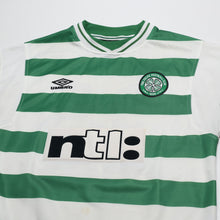 Load image into Gallery viewer, 1999/01 Moravick #25 Celtic Vintage Umbro Home Football Shirt (M)2