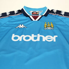 Load image into Gallery viewer, 1997/99 Kinkladze #10 Manchester City Vintage Kappa Home Football Shirt (L)3