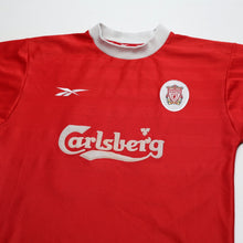 Load image into Gallery viewer, 1998/00 Gerrard #28 Liverpool Vintage Reebok Home Football Shirt (S) 34/362
