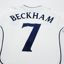 Load image into Gallery viewer, 2001/03 Beckham #7 England Vintage Umbro Home Greece Football Shirt (S) WC 200210