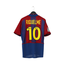 Load image into Gallery viewer, 2002/03 Riquelme #10 Barcelona Vintage Nike Home Football Shirt (M) Player Spec0