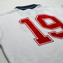 Load image into Gallery viewer, 1990/92 Gascoigne #19 England Retro Umbro Home Football Shirt (L) Italia 9010