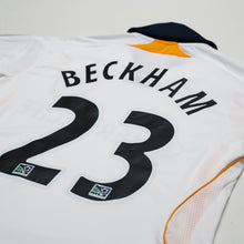 Load image into Gallery viewer, 2007/08 Beckham #23 LA Galaxy Vintage adidas L/S Home Football Soccer Shirt (S)10