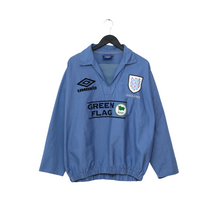 Load image into Gallery viewer, 1998/99 England Vintage Green Flag Umbro Football Training Drill Top (L)0