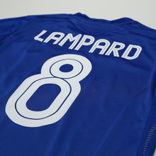 Load image into Gallery viewer, 2005/06 Lampard #8 Chelsea Vintage Umbro Centenary UCL Home Football Shirt (L)11