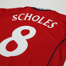Load image into Gallery viewer, 2002/04 Scholes #8 England Vintage Umbro Away Football Shirt (M) Argentina WC12
