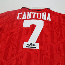 Load image into Gallery viewer, 1992/94 Cantona #7 Manchester United Vintage Umbro Home Football Shirt (S)10