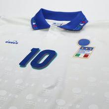 Load image into Gallery viewer, 1994 Baggio #10 Italy Vintage Diadora Away Football Shirt (XXL) USA 944
