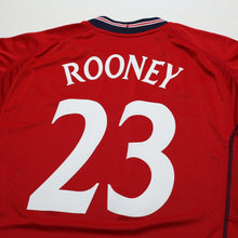 Load image into Gallery viewer, 2002/04 Rooney #23 England Vintage Umbro Away Debut Football Shirt XL Australia8