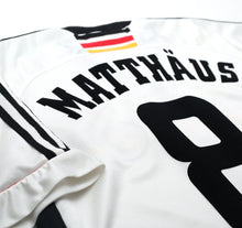 Load image into Gallery viewer, 1998/00 MATTHAUS #8 Germany Vintage adidas Home Football Shirt (M) WC 98