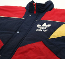 Load image into Gallery viewer, 1990/92 ARSENAL Vintage adidas Football Bench Coat Jacket (XL) 44/46