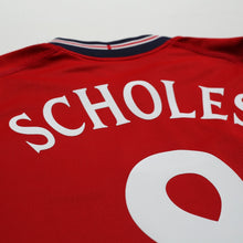 Load image into Gallery viewer, 2002/04 Scholes #8 England Vintage Umbro Away Football Shirt (M) Argentina WC15
