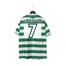 Load image into Gallery viewer, 1997/99 Larsson #7 Celtic Vintage Umbro Home Football Shirt (XL)0