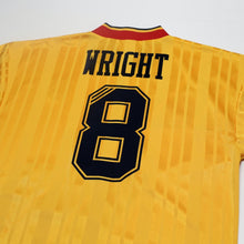 Load image into Gallery viewer, 1993/94 Wright #8 Arsenal Retro adidas Equipment Away Football Shirt (S/M)