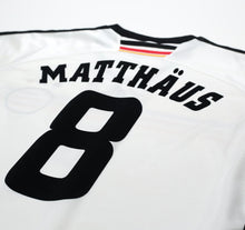 Load image into Gallery viewer, 1998/00 MATTHAUS #8 Germany Vintage adidas Home Football Shirt (XL) WC 98