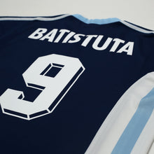 Load image into Gallery viewer, 1998/99 Batistuta #9 Argentina Vintage adidas Away Football Shirt (L) WC 199812