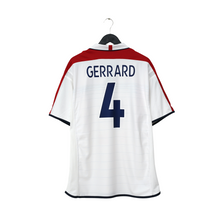 Load image into Gallery viewer, 2003/05 Gerrard #4 England Vintage Umbro Home Football Shirt (XL) EURO 20040