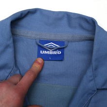 Load image into Gallery viewer, 1998/99 England Vintage Green Flag Umbro Football Training Drill Top (L)15