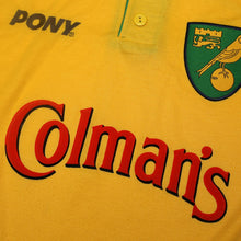 Load image into Gallery viewer, 1997/99 Norwich City Vintage PONY x Bruce Oldfield Home Shirt (XL)