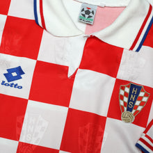 Load image into Gallery viewer, 1996/98 Croatia Vintage Lotto Home Football Shirt (L) Euro 968