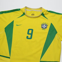 Load image into Gallery viewer, 2002/04 Ronaldo #9 Brazil Vintage Nike Home Football Shirt (M)2
