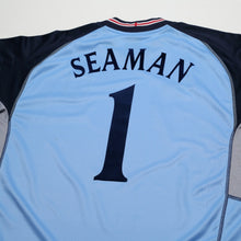 Load image into Gallery viewer, 2002/03 Seaman #1 England Vintage Umbro GK Football Shirt (XXL) 2002 WC8